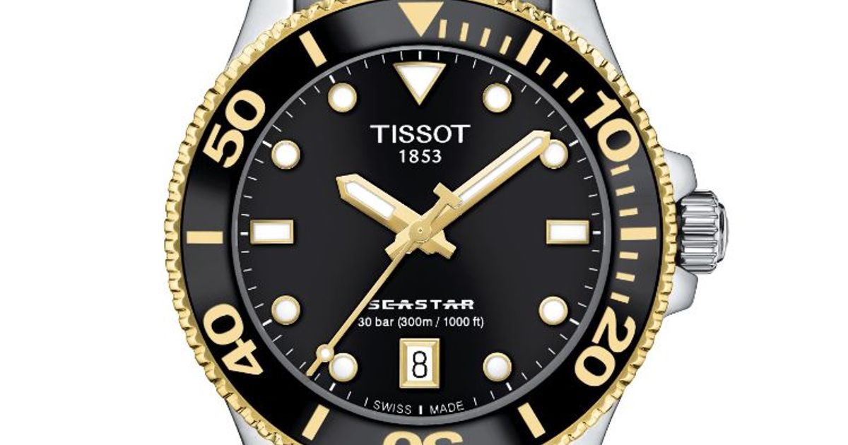 Tissot Seastar 1000 36mm Black Dial Stainless Steel Strap Watch For Men - T120.210.21.051.00 Watches Tissot   