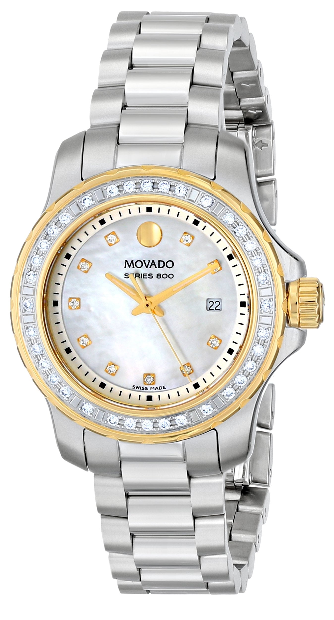 Movado Series 800 29mm Mother of Pearl Diamond Watch For Women - 2600121 Watches Movado   