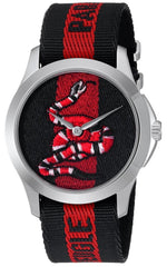 Gucci Le Marche Des Merveilles Blue Red Dial Blue Red Nylon Strap Unisex Watch - YA126493 Watches Gucci   