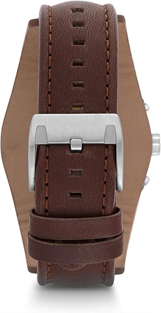 Fossil Coachman Chronograph Black Dial Brown Leather Strap Watch for Men - CH2891 Watches Fossil   