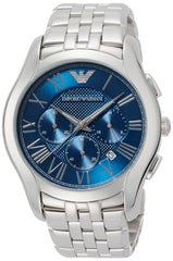 Emporio Armani Classic Navy Blue Dial Stainless Steel Watch For Men - AR1787 Watches Emporio Armani   