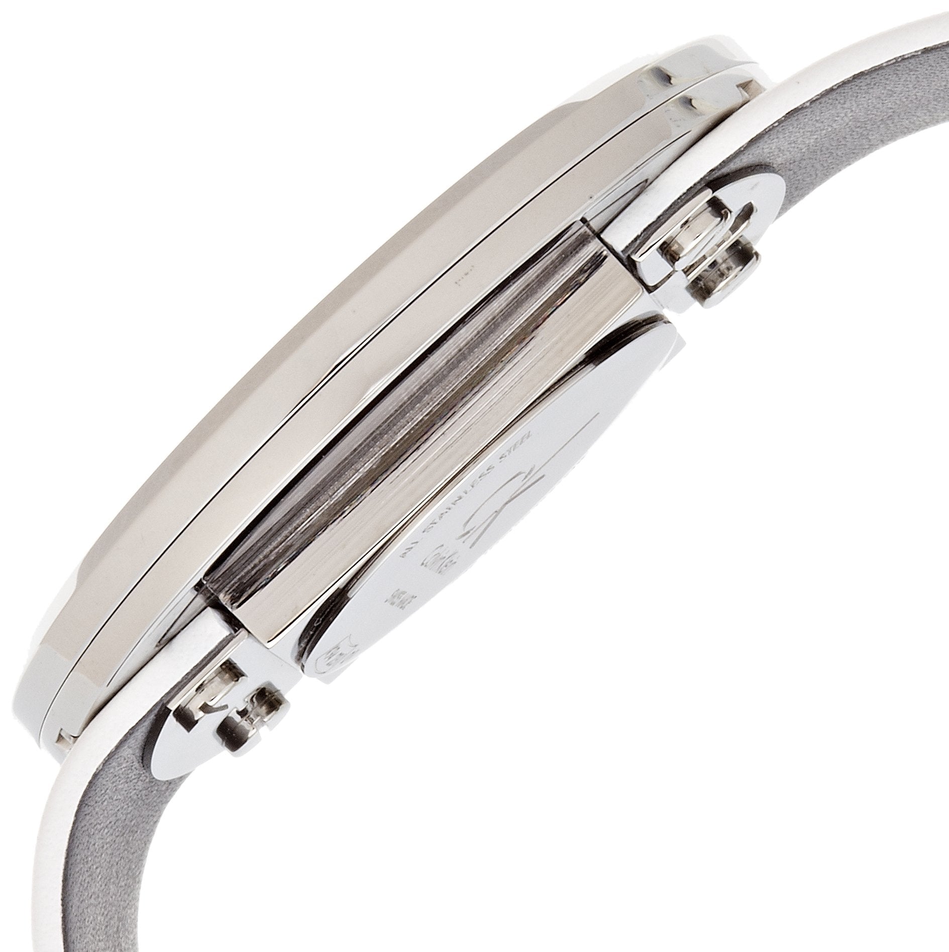 Calvin Klein Glam Transparent Dial White Leather Strap Watch for Women - K9423101 Watches Calvin Klein   