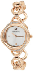 Swarovski Crystal Flower Silver Dial Rose Gold Steel Strap Watch for Women - 5547626 Watches Swarovski   