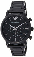 Emporio Armani Luigi Chronograph Black Dial Black Stainless Steel Watch For Men - AR1895 Watches Emporio Armani   