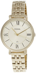 Fossil Jacqueline White Dial Gold Steel Strap Watch for Women - ES3434 Watches Fossil   