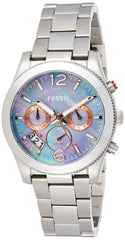 Fossil Perfect Boyfriend Blue Mother of Pearl Dial Silver Steel Strap Watch for Women - ES3880 Watches Fossil   