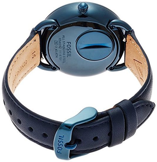 Fossil Tailor Blue Dial Blue Leather Strap Watch for Women - ES4092 Watches Fossil   