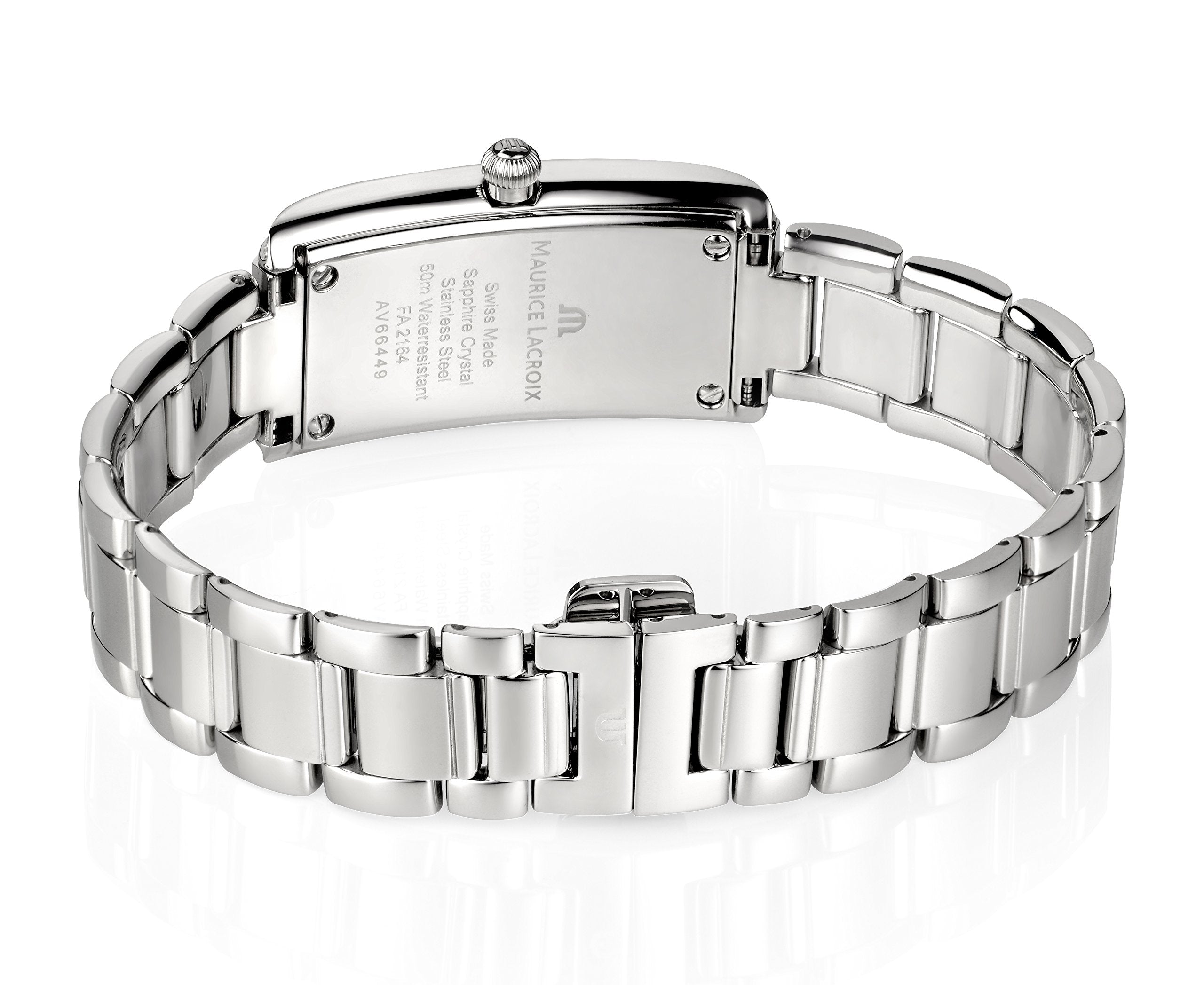 Maurice Lacroix Fiaba Diamonds White Dial Silver Steel Strap Watch for Women - FA2164-SD532-118 Watches Maurice Lacroix   