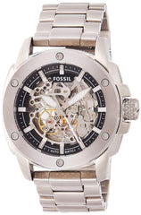 Fossil Modern Machine Automatic Silver Dial Silver Steel Strap Watch for Men - ME3081 Watches Fossil   