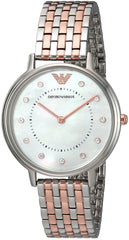 Emporio Armani Mother of Pearl Dial Two Tone Stainless Steel Watch For Women - AR11094 Watches Emporio Armani   