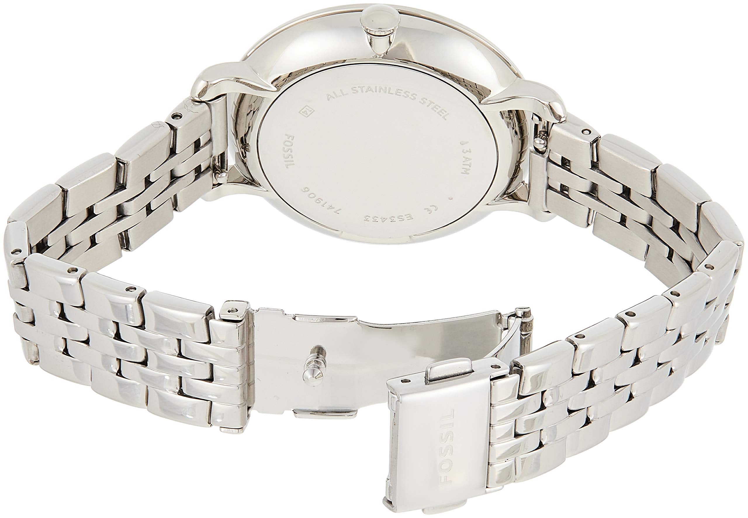 Fossil Jacqueline White Dial Silver Steel Strap Watch for Women - ES3433 Watches Fossil   