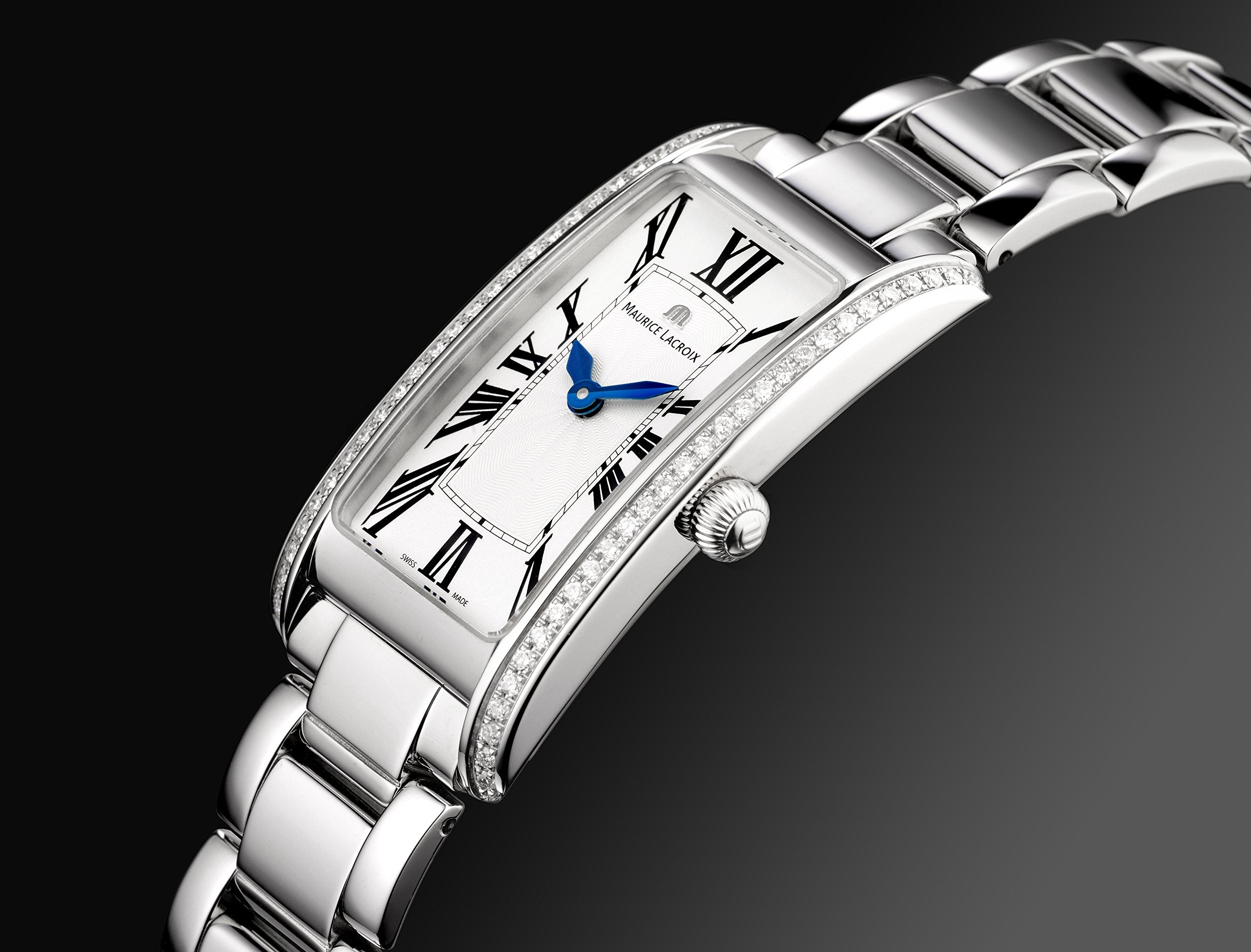 Maurice Lacroix Fiaba Diamonds White Dial Silver Steel Strap Watch for Women - FA2164-SD532-118 Watches Maurice Lacroix   