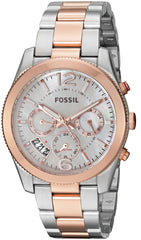 Fossil Perfect Boyfriend Mother of Pearl Dial Two Tone Steel Strap Watch for Women - ES4135 Watches Fossil   