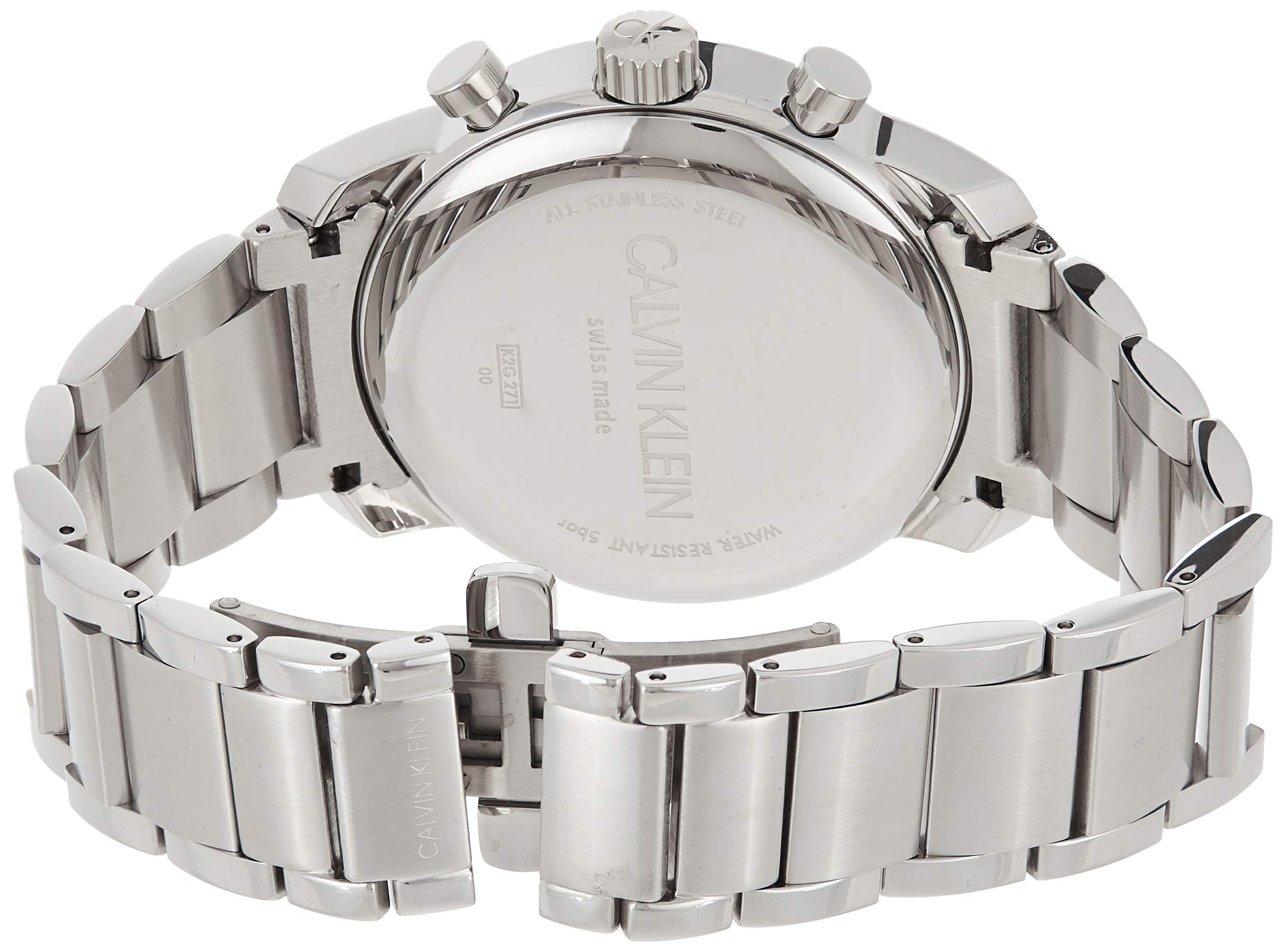 Calvin Klein City White Dial Silver Steel Strap Watch for Men - K2G27146 Watches Calvin Klein   