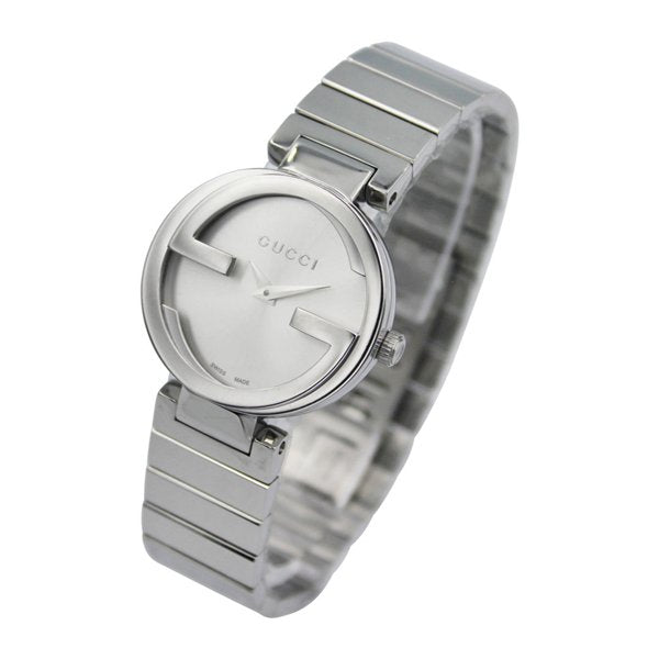 Gucci G Interlocking Silver Dial Silver Steel Strap Watch For Women - YA133503 Watches Gucci   