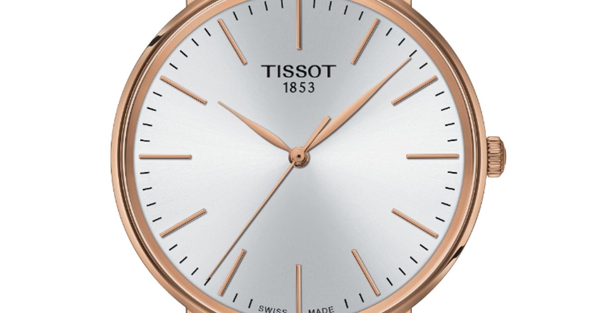 Tissot Everytime Gent Silver Dial Brown Leather Strap Watch for Men - T143.410.36.011.00 Watches Tissot   