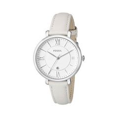 Fossil Jacqueline Beige Dial Pink Leather Strap Watch for Women - ES3793 Watches Fossil   