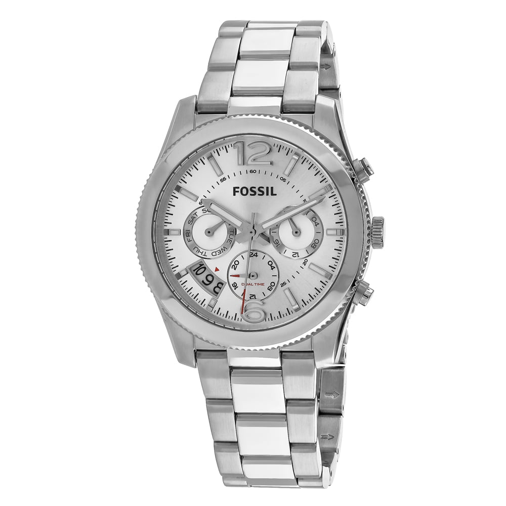 Fossil Boyfriend Multifunction Silver Dial Silver Steel Strap Watch for Women - ES3883 Watches Fossil   