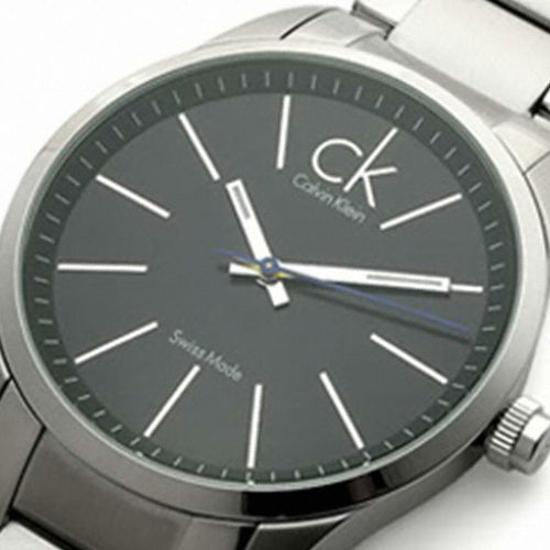 Calvin Klein Bold Grey Dial Silver Steel Strap Watch for Men - K2241107 Watches Calvin Klein   