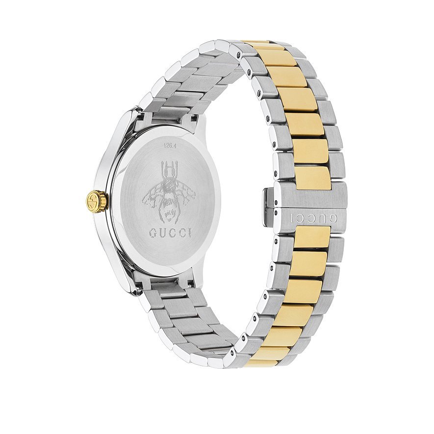 Gucci G Timeless Silver Dial Two Tone Steel Strap Watch For Women - YA1264074 Watches Gucci   