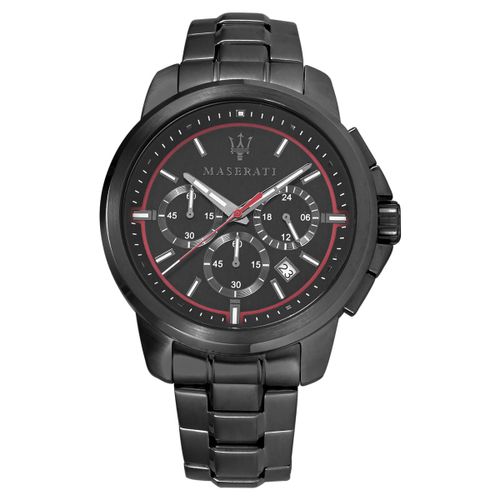 Maserati Successo 44mm Black Stainless Steel Watch For Men - R8873621014 Watches Maserati   