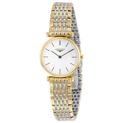 Longines La Grande Classique White Dial White Dial Two Tone Mesh Bracelet Watch for Women - L4.209.2.12.7 Watches Longines   