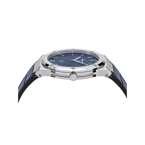 Salvatore Ferragamo F-80 Classic Blue Dial Blue Leather Strap Watch for Men - SFDT00319 Watches Salvatore Ferragamo   
