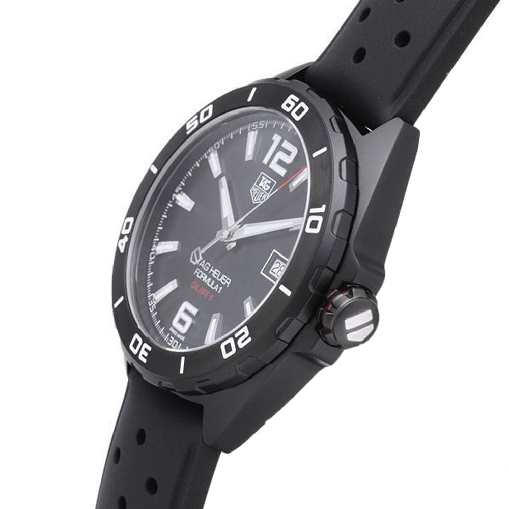 Tag Heuer Formula 1 Automatic 41mm Black Dial Black Rubber Strap Watch for Men - WAZ2115.FT8023 Watches Tag Heuer   