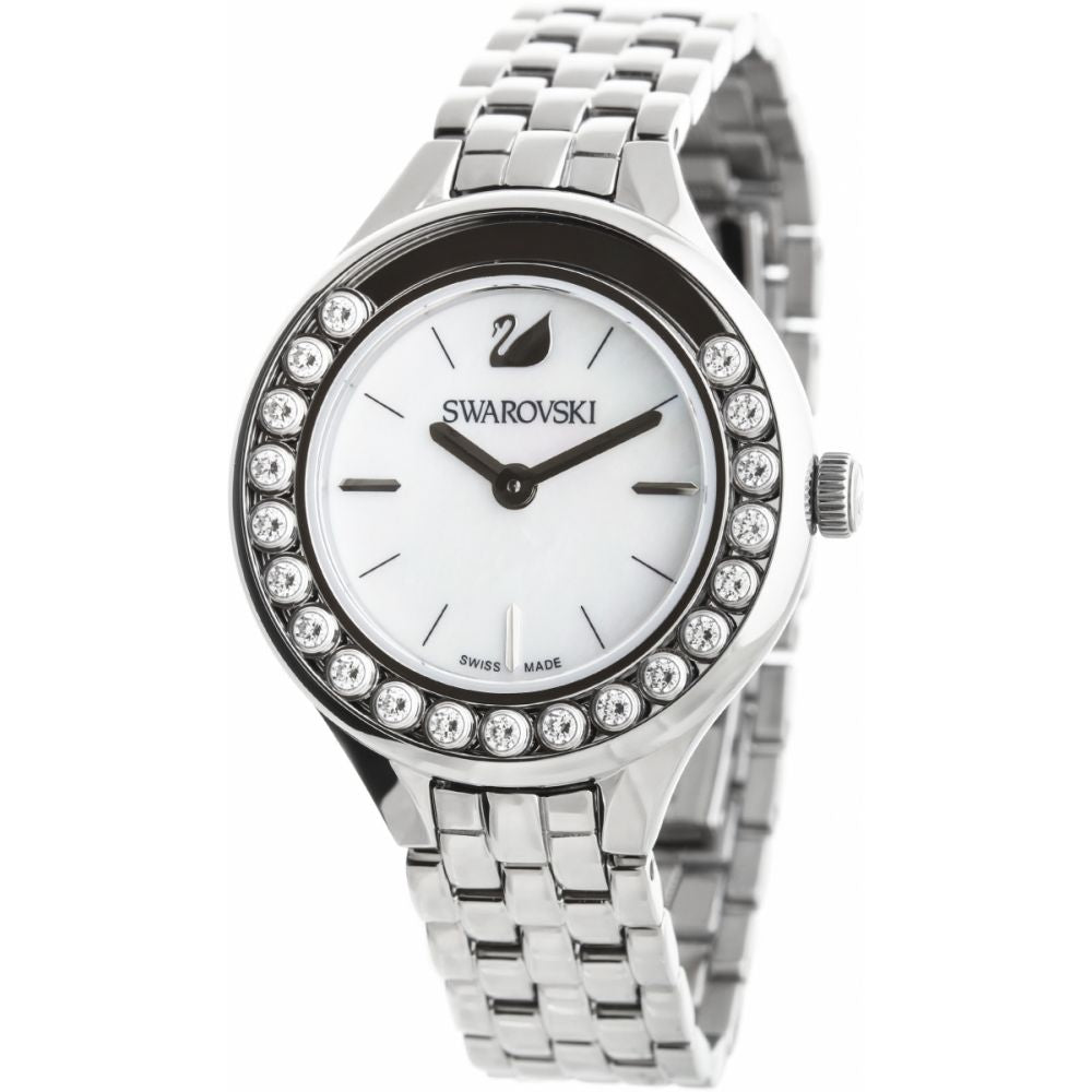 Swarovski Lovely Crystals Mini White Dial Silver Steel Strap Watch for Women - 5242901 Watches Swarovski   