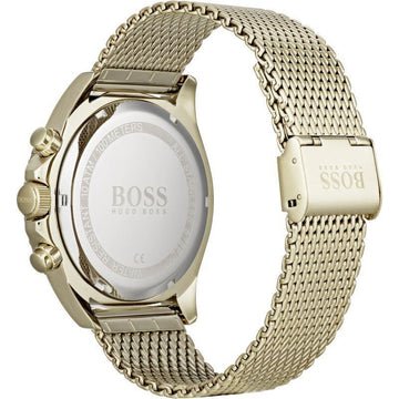 Hugo Boss Ocean Edition Black Dial Gold Mesh Bracelet Watch for Men - 1513703 Watches Hugo Boss   