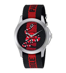 Gucci Le Marche Des Merveilles Blue Red Dial Blue Red Nylon Strap Unisex Watch - YA126493 Watches Gucci   