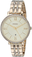 Fossil Jacqueline Gold Dial Gold Steel Strap Watch for Women - ES3547 Watches Fossil   