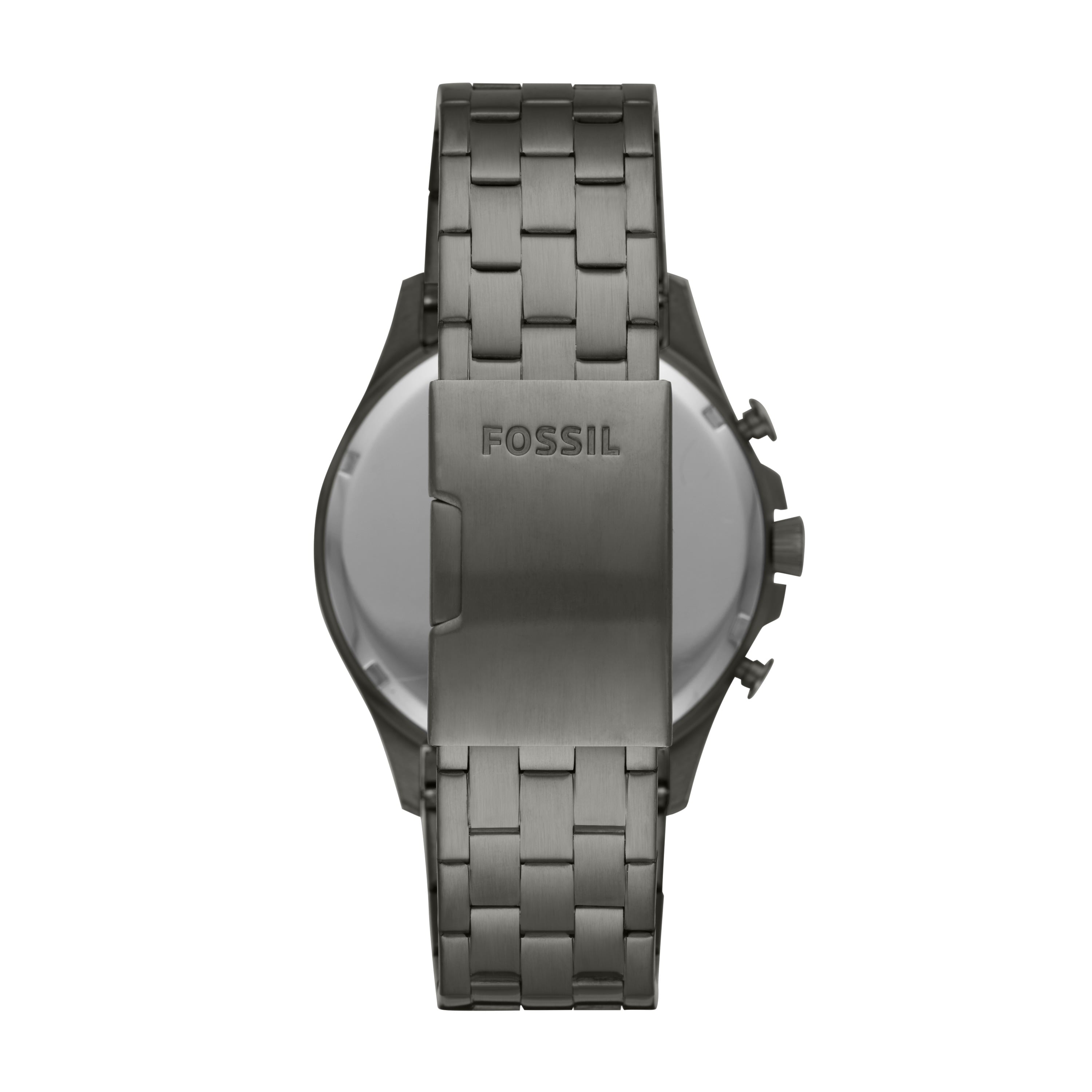 Fossil Forrester Chronograph Black Dial Grey Steel Strap Watch for Men - FS5606 Watches Fossil   