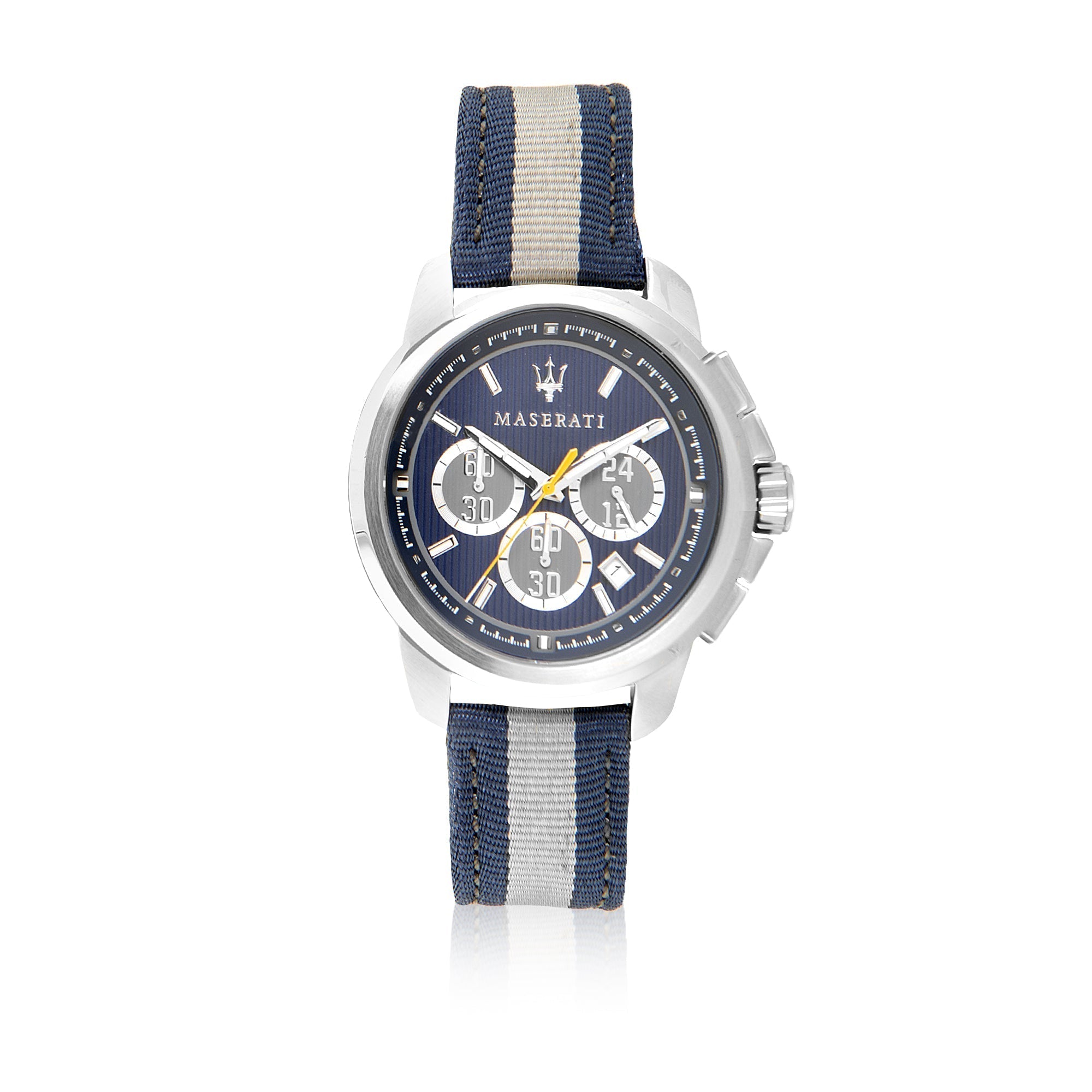 Maserati Royale 44mm Stainless Steel Fiber Strap Watch For Men - R8871637001 Watches Maserati   