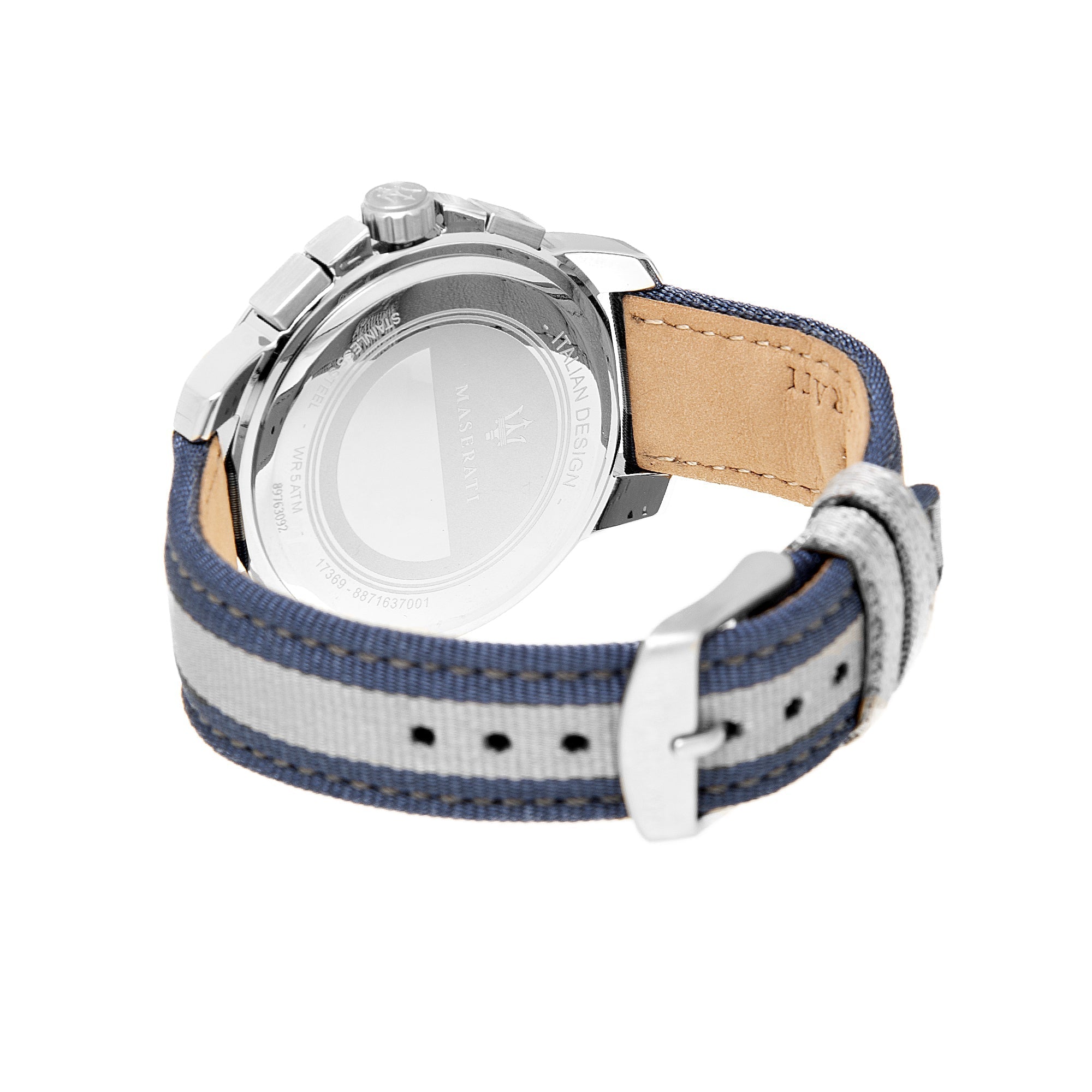 Maserati Royale 44mm Stainless Steel Fiber Strap Watch For Men - R8871637001 Watches Maserati   