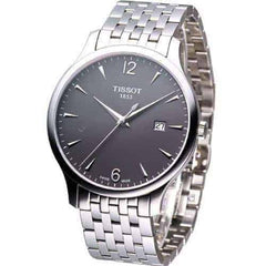 Tissot T Classic Tradition Grey Dial Stainless Steel Watch For Men - T063.610.11.067.00 Watches Tissot   