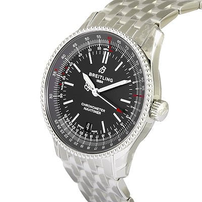 Breitling Navitimer Automatic 38mm Black Dial Stainless Steel Mens Watch - A17325241B1A1 Watches Breitling   