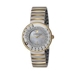 Swarovski Lovely Crystals Mother of Pearl Dial Two Tone Steel Strap Watch for Women - 1187022 Watches Swarovski   