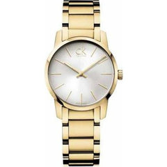 Calvin Klein City Silver Dial Gold Steel Strap Watch for Men - K2G21546 Watches Calvin Klein   