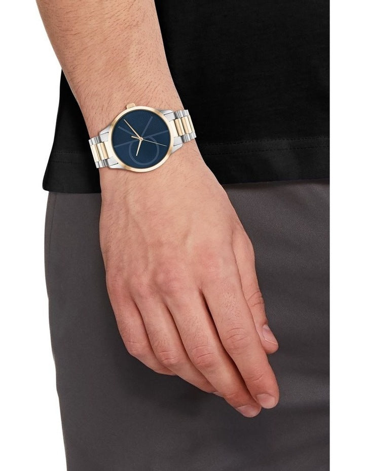 Calvin Klein City Blue Dial Silver Steel Strap Watch for Women - K2G2314N Watches Calvin Klein   