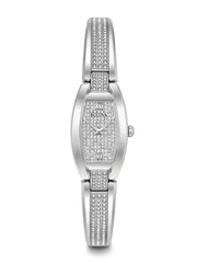 Bulova Crystal Collection Silver Dial Silver Steel Strap Watch for Women - 96L235 Watches Bulova   