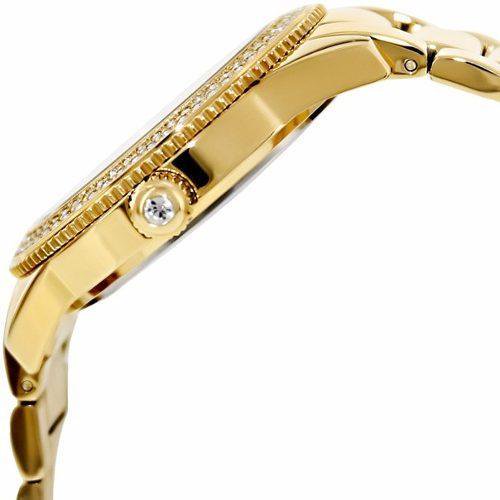 Bulova Multi Function Gold Dial Gold Steel Strap Watch for Women - 97N102 Watches Bulova   