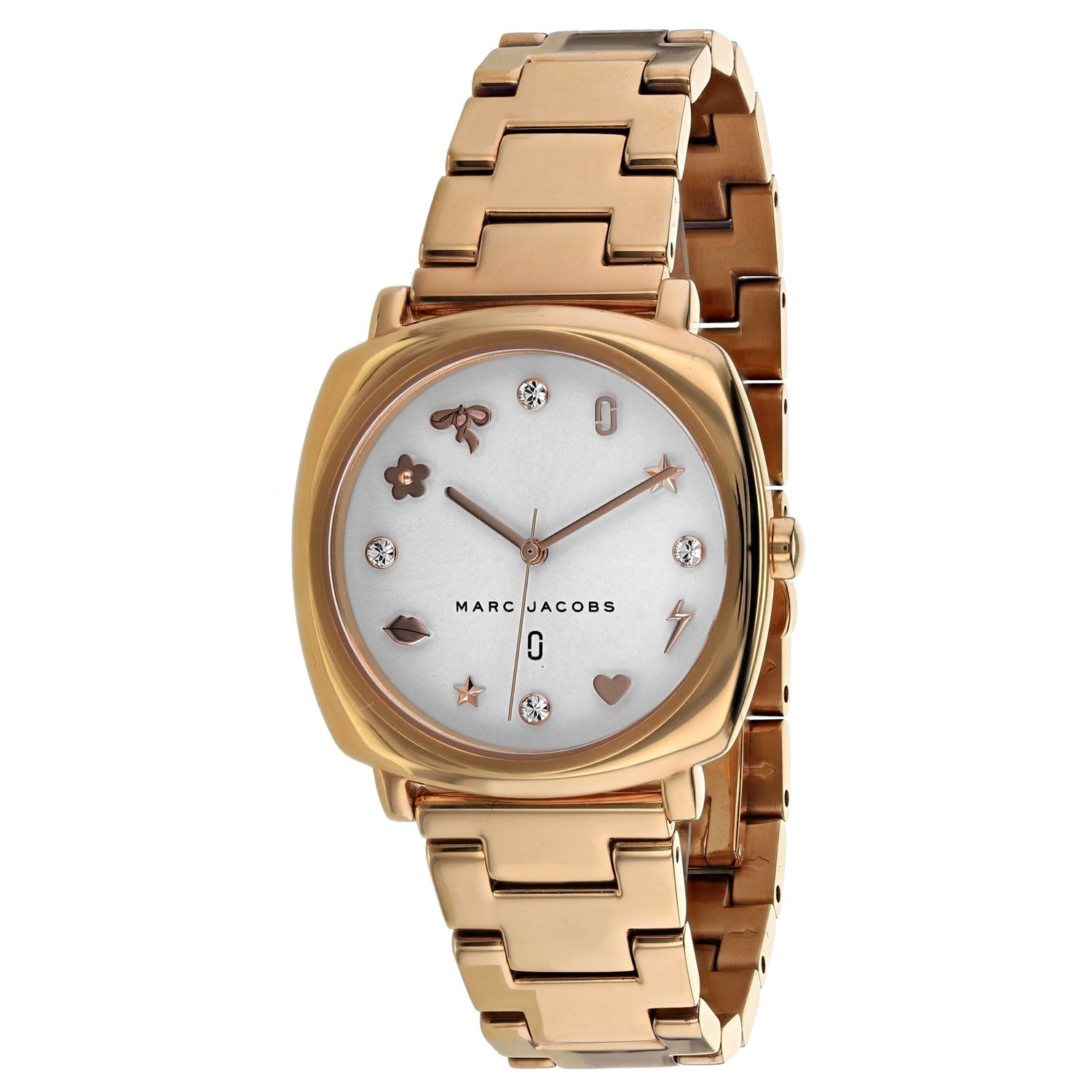 Marc Jacobs Mandy White Dial Rose Gold Stainless Steel Strap Watch for Women - MJ3574 Watches Marc Jacobs   