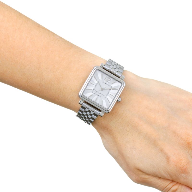 Marc Jacobs Vic Silver Dial Silver Stainless Steel Strap Watch for Women - MJ3461 Watches Marc Jacobs   