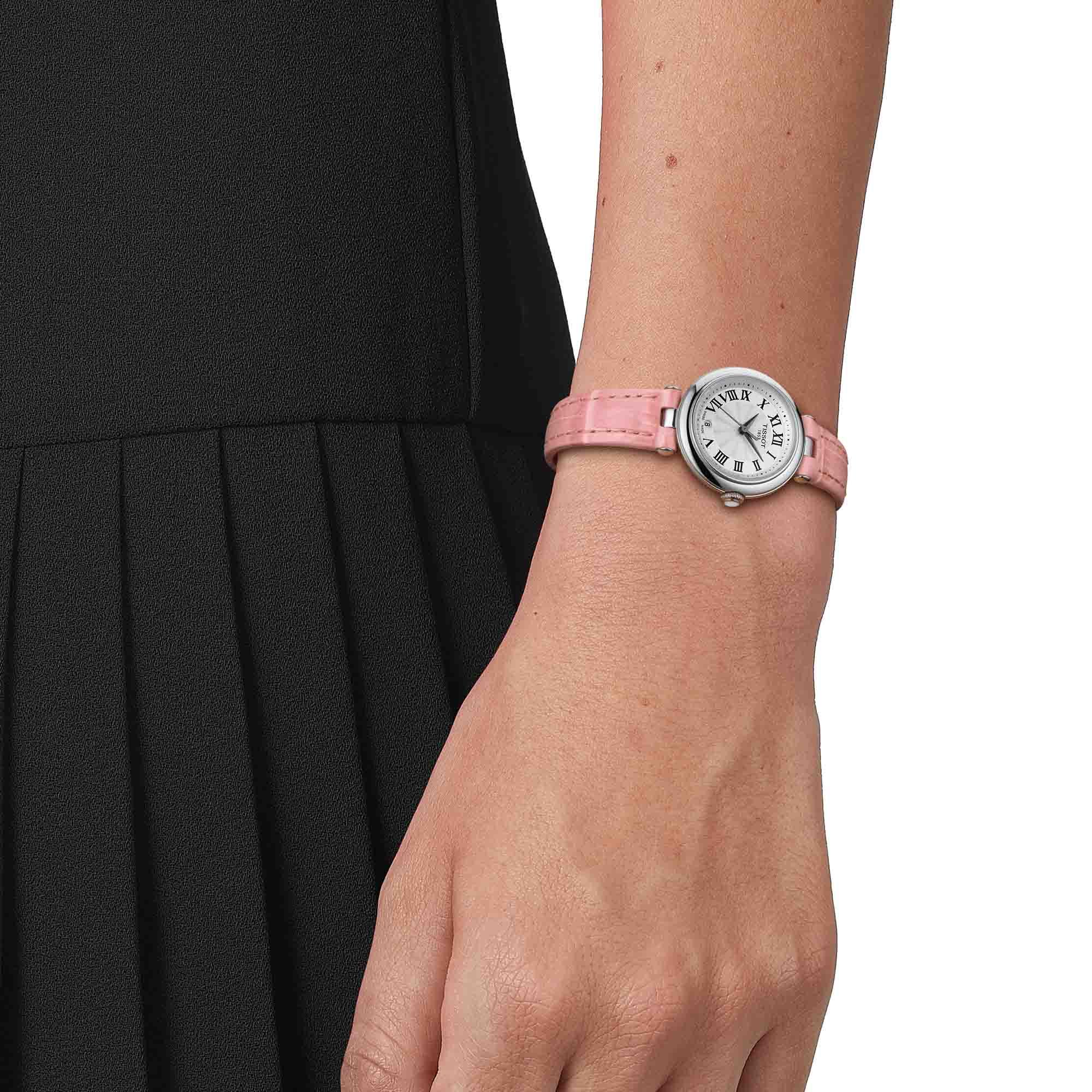Tissot Bellissima Small Lady Quartz Pink Strap Watch For Women - T126.010.16.013.01 Watches Tissot   