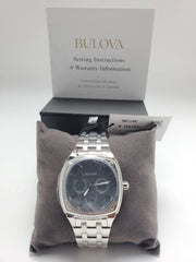 Bulova Classic Collection Multifunction Grey Dial Silver Steel Strap Watch for Men - 96C148 Watches Bulova   