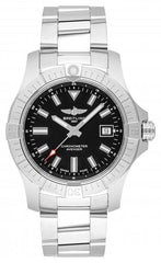 Breitling Avenger Automatic 43mm Black Dial Silver Steel Strap Watch for Men - A17318101B1A1 Watches Breitling   