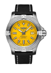 Breitling Avenger Automatic 45mm Seawolf Yellow Dial Black Nylon Strap Watch for Men - A17319101/1X2 Watches Breitling   