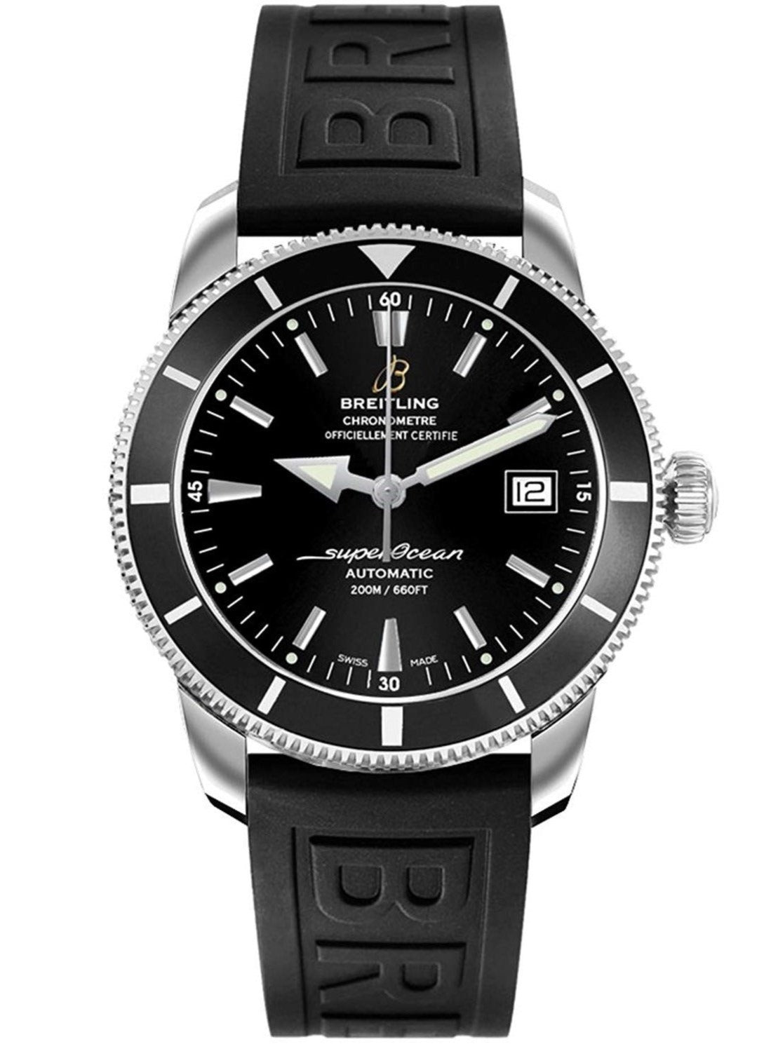 Breitling Superocean Heritage Automatic 42mm Calibre 17 Black Dial Mens Watch - A1732124 Watches Breitling   