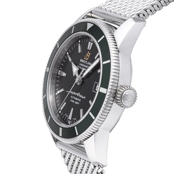 Breitling Superocean Heritage 42mm Chronograph Green Bezel Mens Watch - A1732136 Watches Breitling   